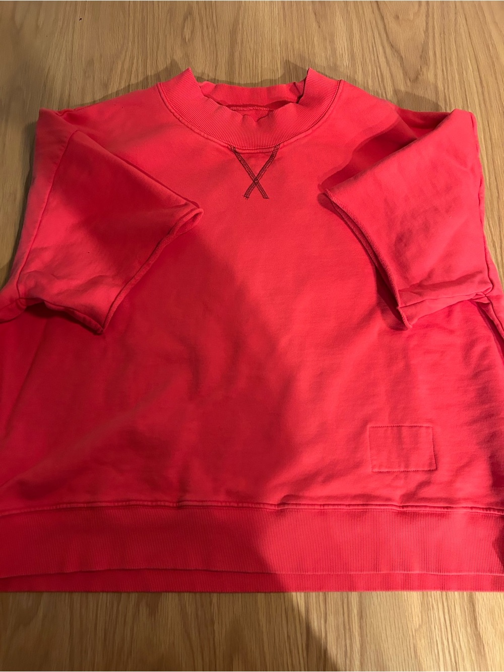 Daily Drills Cropped Sleeve Vintage Crew - Heart + Bodega w/ Tonal Patch M/L
